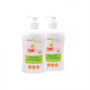 Baby-Organix-Extra-Gentle-Top-to-Toe-Cleaner-Rose-Oil-800ml-Twins